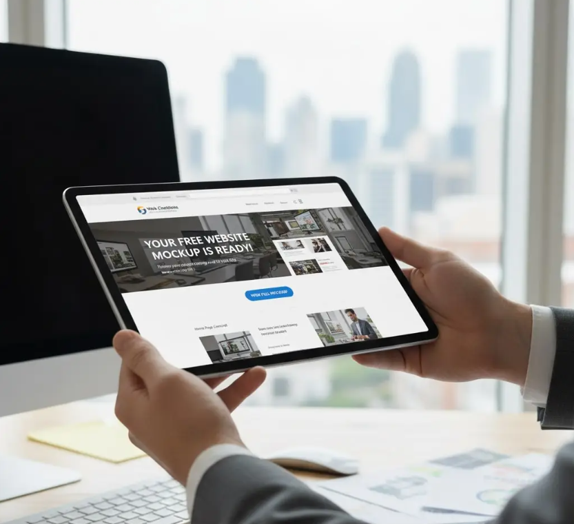 web design free mockup